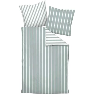 Janine Salbeigrün Mako-Satin Bettwäsche - Wendebettbezug mit Reißverschluss Janine Salbeigrün Mako-Satin Bettwäsche - Wendebettbezug mit Reißverschluss