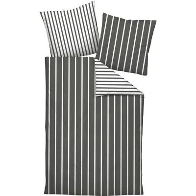 Janine Modernclassic Bettwäsche - Wendebettwäsche, Satin, Grau Janine Modernclassic Bettwäsche - Wendebettwäsche, Satin, Grau