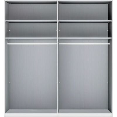 WIEMANN Quito Beiger Schrank - 4-türig mit Glas-Spiegel WIEMANN Quito Beiger Schrank - 4-türig mit Glas-Spiegel