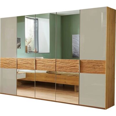 WIEMANN Cordoba Kleiderschrank - 5-türig, Beige, Teilmassiv, Modern WIEMANN Cordoba Kleiderschrank - 5-türig, Beige, Teilmassiv, Modern