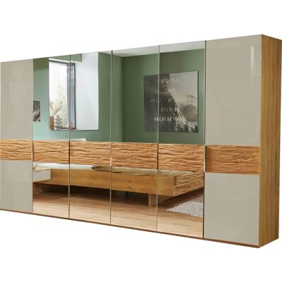 WIEMANN Cordoba Kleiderschrank - 6 Türen, Glas, Holz, 295cm WIEMANN Cordoba Kleiderschrank - 6 Türen, Glas, Holz, 295cm