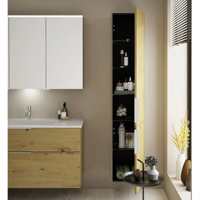 burgbad Eqio Hochschrank - 2 Türen, 4 Glaseinlegeböden, 1 fester Boden - Hochschrank burgbad Eqio Hochschrank - 2 Türen, 4 Glaseinlegeböden, 1 fester Boden - Hochschrank