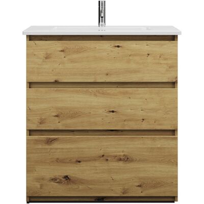 Burgbad Lin20 Tiefes Keramik-Waschtisch - 3 Schubladen Schrank Burgbad Lin20 Tiefes Keramik-Waschtisch - 3 Schubladen Schrank