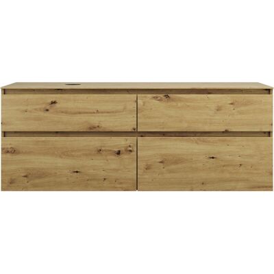 burgbad Lin20 Waschtischunterschrank - 4 Auszüge, 1602x552x611mm, Eiche Dekor burgbad Lin20 Waschtischunterschrank - 4 Auszüge, 1602x552x611mm, Eiche Dekor