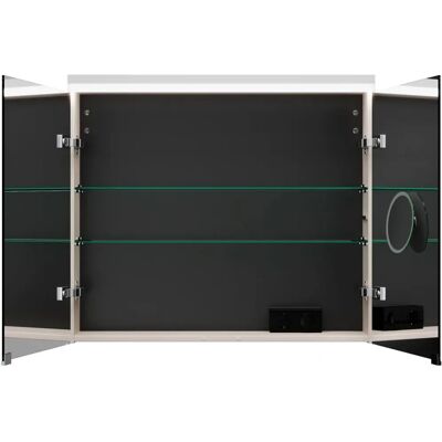 burgbad Lin20 LED-Spiegelschrank - 80 cm, 2 Spiegeltüren burgbad Lin20 LED-Spiegelschrank - 80 cm, 2 Spiegeltüren