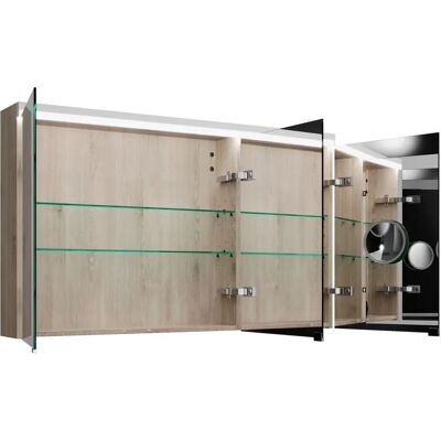 burgbad Lin20 Spiegelschrank - LED-Beleuchtung, 120 cm, 3 Spiegeltüren, links burgbad Lin20 Spiegelschrank - LED-Beleuchtung, 120 cm, 3 Spiegeltüren, links