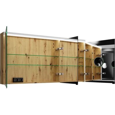 burgbad Lin20 Spiegelschrank - LED-Beleuchtung, 3 Türen, 1400x700mm burgbad Lin20 Spiegelschrank - LED-Beleuchtung, 3 Türen, 1400x700mm