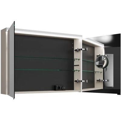 burgbad Lin20 Spiegelschrank - LED-Beleuchtung, 100 cm, 2 Spiegeltüren burgbad Lin20 Spiegelschrank - LED-Beleuchtung, 100 cm, 2 Spiegeltüren