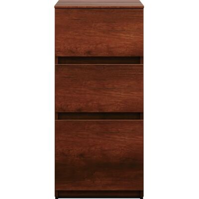 mueble bajo burgbad Lin20 - 3 cajones, Decoración de roble oxidado - Mueble bajo mueble bajo burgbad Lin20 - 3 cajones, Decoración de roble oxidado - Mueble bajo