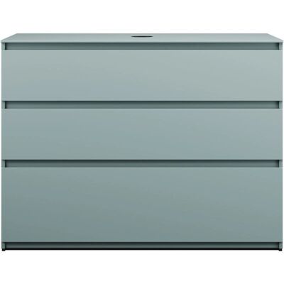 Burgbad LIN20 Waschtischunterschrank - Blau Eispapa / Grau, 3 Schubladen Burgbad LIN20 Waschtischunterschrank - Blau Eispapa / Grau, 3 Schubladen