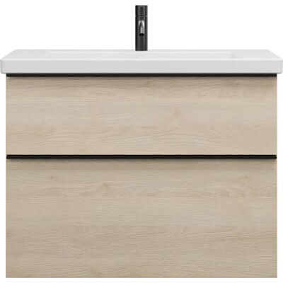 burgbad Eqio Keramik-Waschtisch mit Griff G0146 - Waschtisch mit Unterschrank burgbad Eqio Keramik-Waschtisch mit Griff G0146 - Waschtisch mit Unterschrank