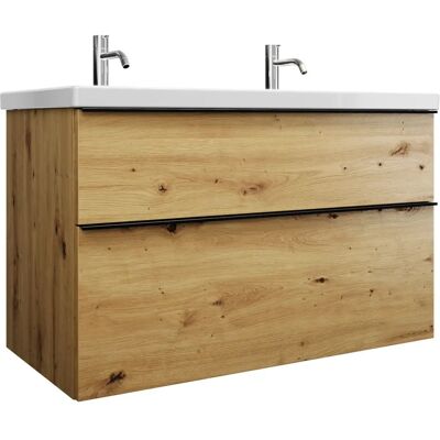 burgbad Eqio 103cm Keramik-Waschtisch mit 2 Armaturlöchern burgbad Eqio 103cm Keramik-Waschtisch mit 2 Armaturlöchern