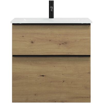 Lavabo de vidrio Eqio con mueble - 62 cm de ancho Lavabo de vidrio Eqio con mueble - 62 cm de ancho