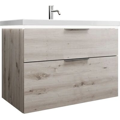 burgbad Eqio Keramik-Waschtisch mit Schrank & LED-Beleuchtung - 93cm burgbad Eqio Keramik-Waschtisch mit Schrank & LED-Beleuchtung - 93cm