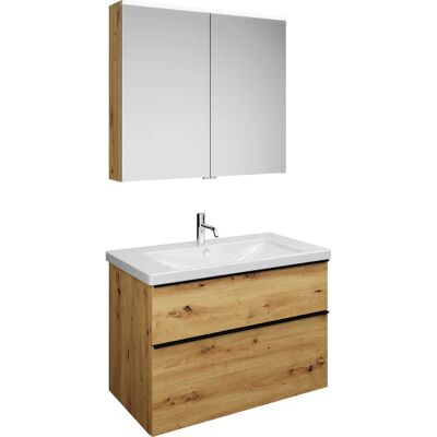 Conjunto Burgbad Eqio - Espejo, Lavabo Cerámico, Mueble de Baño Conjunto Burgbad Eqio - Espejo, Lavabo Cerámico, Mueble de Baño
