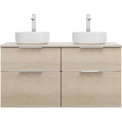 burgbad Eqio Keramik-Waschtisch-Set - Rund, 120cm, Weiß burgbad Eqio Keramik-Waschtisch-Set - Rund, 120cm, Weiß