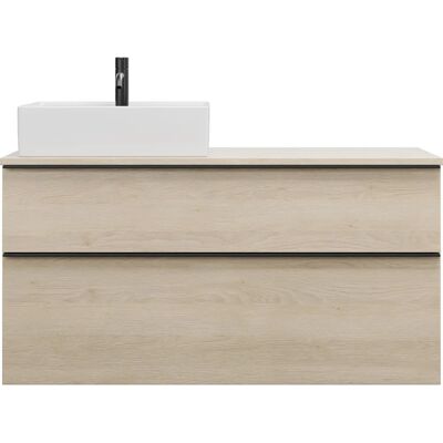 burgbad Eqio Keramik-Aufsatzwaschtisch mit Schubladen - Waschbecken burgbad Eqio Keramik-Aufsatzwaschtisch mit Schubladen - Waschbecken