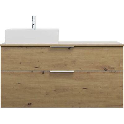 Burgbad Eqio Lavabo de cerámica y mueble - Izquierda, Cuadrado, 1200mm Burgbad Eqio Lavabo de cerámica y mueble - Izquierda, Cuadrado, 1200mm