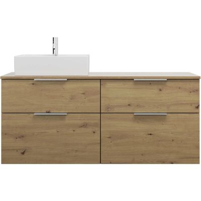 burgbad Eqio Keramik-Aufsatzwaschtisch links - 1400mm - Waschtischunterschrank burgbad Eqio Keramik-Aufsatzwaschtisch links - 1400mm - Waschtischunterschrank