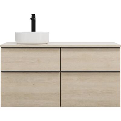 Burgbad Eqio Keramik Waschbecken Links - Rund - 1200mm Typ Burgbad Eqio Keramik Waschbecken Links - Rund - 1200mm Typ