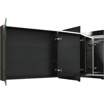 burgbad Eqio 3-türiger Spiegelschrank - Horizontal LED-Beleuchtung burgbad Eqio 3-türiger Spiegelschrank - Horizontal LED-Beleuchtung