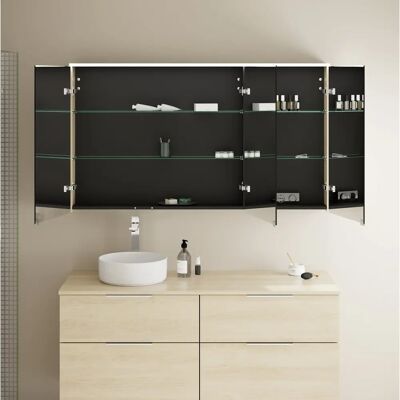 Burgbad GmbH Eqio Badezimmerschrank - 3 Türen, LED, Eiche Burgbad GmbH Eqio Badezimmerschrank - 3 Türen, LED, Eiche