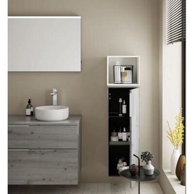burgbad - Eqio Halbhoher Schrank - 35 x 32 x 96 cm - Rechts - Badezimmerschrank burgbad - Eqio Halbhoher Schrank - 35 x 32 x 96 cm - Rechts - Badezimmerschrank