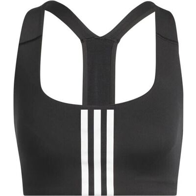 adidas Powerimpact Training Medium-Support BH - Zwart - Sportbeha adidas Powerimpact Training Medium-Support BH - Zwart - Sportbeha
