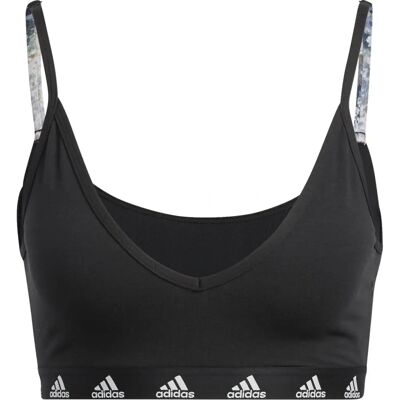 sportowy biustonosz adidas Purebare Light-Support - Czarny - Biustonosz sportowy sportowy biustonosz adidas Purebare Light-Support - Czarny - Biustonosz sportowy