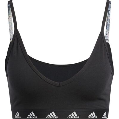 Reggiseno leggero adidas Purebare - Nero Reggiseno leggero adidas Purebare - Nero