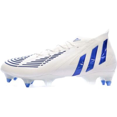 Adidas PREDATOR EDGE.1 SG - Fußballschuhe - Weiß/Blau Adidas PREDATOR EDGE.1 SG - Fußballschuhe - Weiß/Blau
