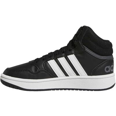 Adidas Hoops Mid 3 Shoes - Black/White - Sneakers Adidas Hoops Mid 3 Shoes - Black/White - Sneakers