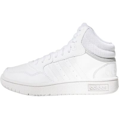 Tênis para crianças Adidas Hoops Mid - Branco - Tênis infantil Tênis para crianças Adidas Hoops Mid - Branco - Tênis infantil