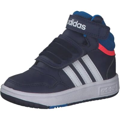 Pantofi de iarnă pentru bebeluși Adidas Navy/Blue Hoops Mid Pantofi de iarnă pentru bebeluși Adidas Navy/Blue Hoops Mid