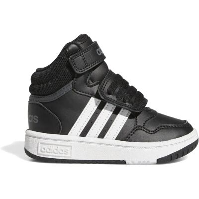 Dziecięce buty sportowe Adidas Hoops Mid czarne Dziecięce buty sportowe Adidas Hoops Mid czarne