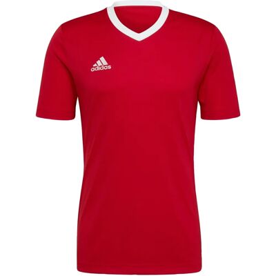Adidas Entrada 22 V-hals T-Shirt - Heren Rood Adidas Entrada 22 V-hals T-Shirt - Heren Rood