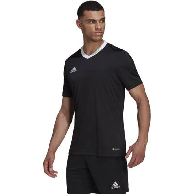 Μπλούζα ποδοσφαίρου adidas Entrada 22 μαύρη Μπλούζα ποδοσφαίρου adidas Entrada 22 μαύρη