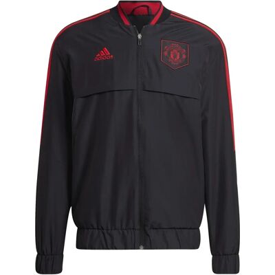 adidas Manchester United Zwarte Anthem Jas - Steun Voetbal adidas Manchester United Zwarte Anthem Jas - Steun Voetbal