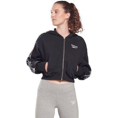 Reebok Tape Pack Dam träningsjacka Full Zip - Sports Jacket Reebok Tape Pack Dam träningsjacka Full Zip - Sports Jacket