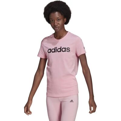 Adidas Damen Slim Logo T-Shirt Pink Adidas Damen Slim Logo T-Shirt Pink