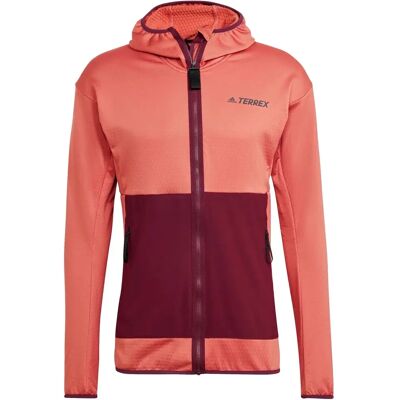 Adidas - Terrex Tech Flooce Light Hooded Hiking Jacket - Marron Adidas - Terrex Tech Flooce Light Hooded Hiking Jacket - Marron