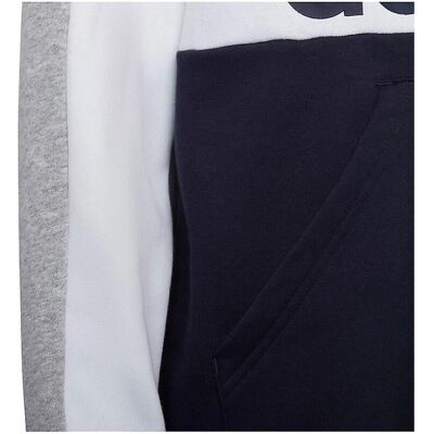 Adidas Kids Colorblock Fleece Hoodie - Blau - Hoodie Adidas Kids Colorblock Fleece Hoodie - Blau - Hoodie