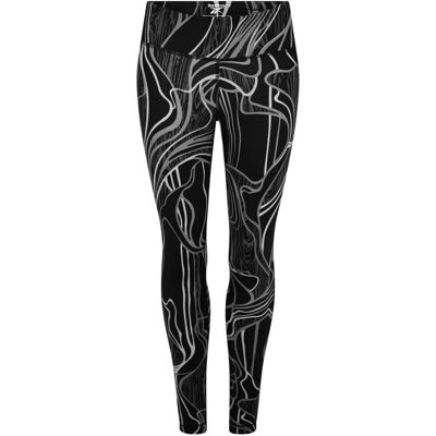 Reebok Lux Perform Nature Grown Print Mid-rise Tights - Svart - Trening Reebok Lux Perform Nature Grown Print Mid-rise Tights - Svart - Trening