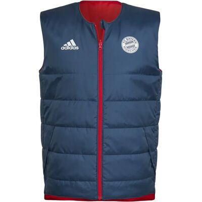 Adidas Bayern Pad HG1132 Blau - Ganzjahresjacke Adidas Bayern Pad HG1132 Blau - Ganzjahresjacke