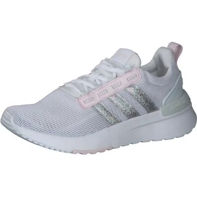 Adidas Enfants Racer TR21 Chaussures Blanches - Publicité Adidas Enfants Racer TR21 Chaussures Blanches - Publicité