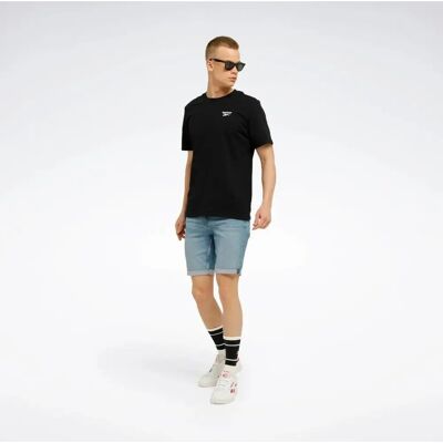 Reebok HG4441 Schwarzes Herren-Trainings-T-Shirt - Ganzjährig Reebok HG4441 Schwarzes Herren-Trainings-T-Shirt - Ganzjährig