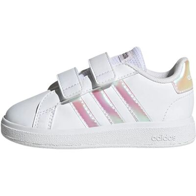 Adidas Großes Gericht Kinderschuhe - Weiß Klassische Turnschuhe Adidas Großes Gericht Kinderschuhe - Weiß Klassische Turnschuhe