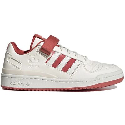 Adidas - Forum Low - Bianco-Rosso - Pelle-Sintetico - Scarpe Adidas - Forum Low - Bianco-Rosso - Pelle-Sintetico - Scarpe