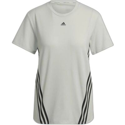 adidas Trainicons 3-Stripes T-shirt - Vrouwen - Groen adidas Trainicons 3-Stripes T-shirt - Vrouwen - Groen