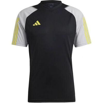 Koszulka startowa Adidas Tiro 23 - Czarna-Szara - Męska Koszulka na Cały Rok Koszulka startowa Adidas Tiro 23 - Czarna-Szara - Męska Koszulka na Cały Rok
